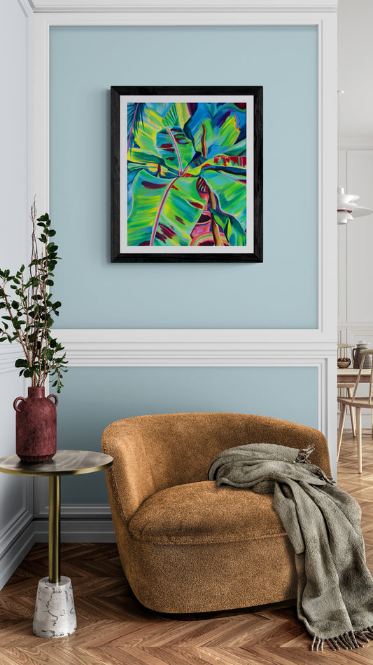 Nature-Inspired Abstract Art Print – Unfurling | Limited Edition Giclée by Ruth Egon