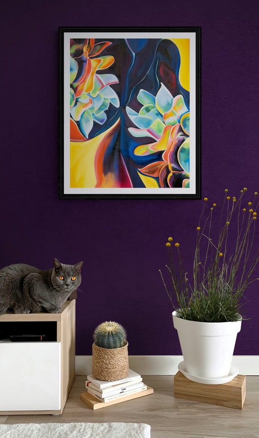 Contemporary Abstract Wall Art Print – Moon Boogie | Limited Edition by Ruth Egon